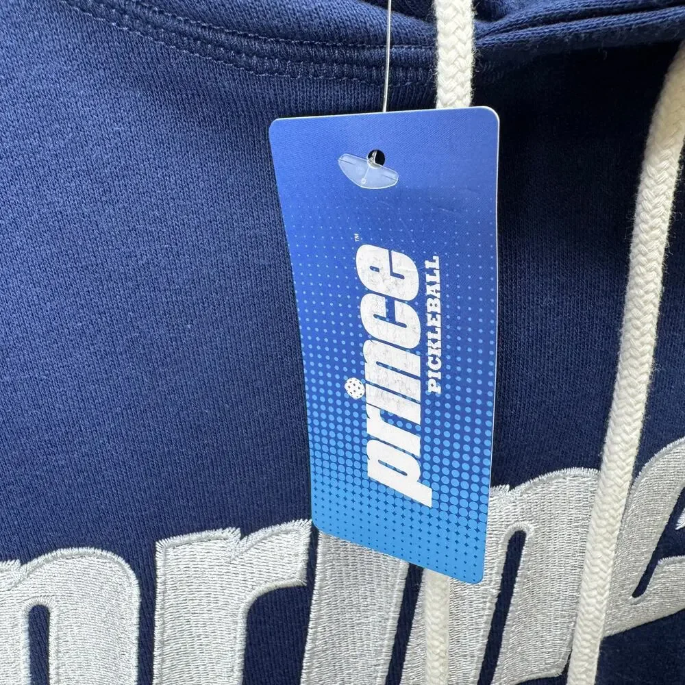 Mens Navy Prince‎ Pickleball Hoodie Sweatshirt Pullover Size Small